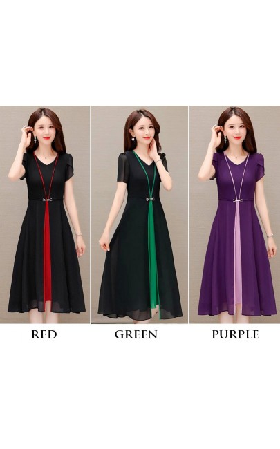 4✮- OTFMY14384 - Knee Dress (Small Cut)