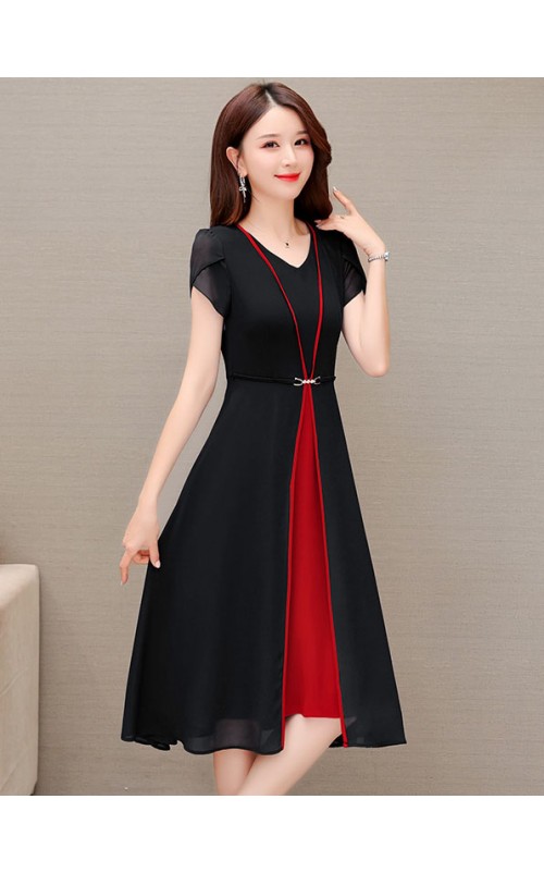 4✮- OTFMY14384 - Knee Dress (Small Cut)