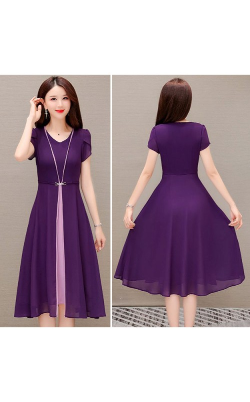 4✮- OTFMY14384 - Knee Dress (Small Cut)