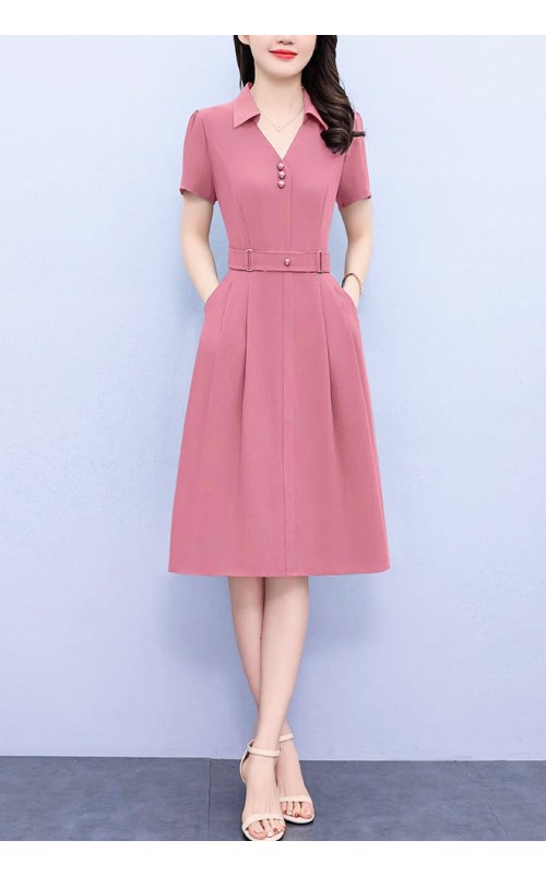 4✮- OTFMY14388 - Knee Dress