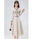 4✮- OTFMY14444 - Midi Dress (Coat+Skirt) (Small Cut)