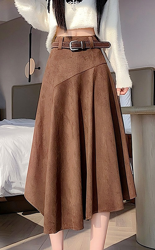 4✮- OTFMY14472 - Knee Skirt