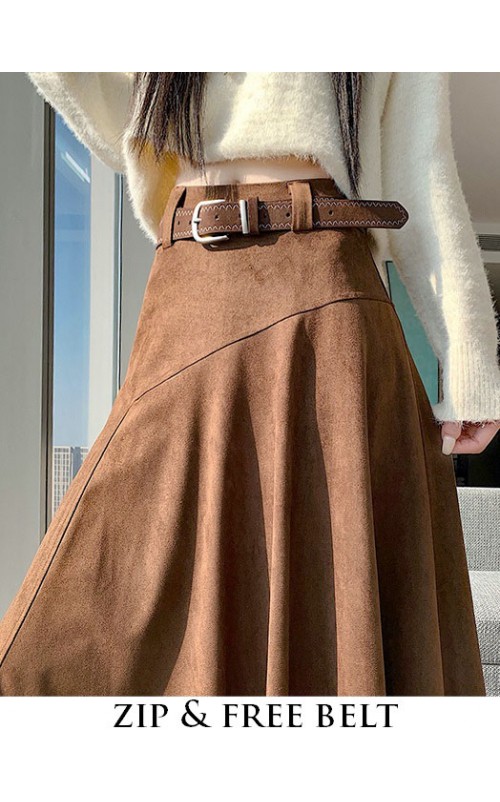 4✮- OTFMY14472 - Knee Skirt