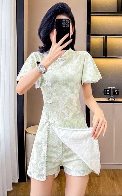 4✮- OUFBY9180 - Set (Long Top+Shorts)