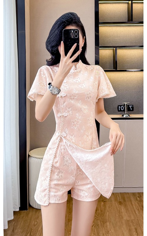 4✮- OUFBY9180 - Set (Long Top+Shorts)