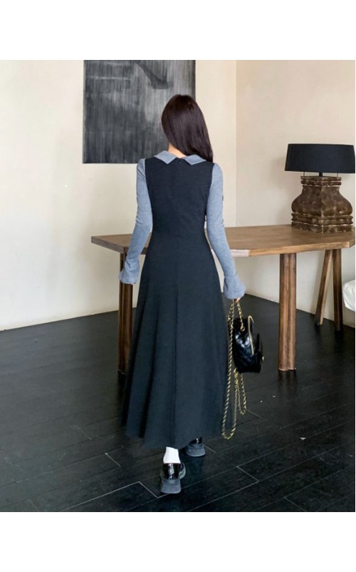 4✮- OUFMY14650 - Sweater Midi Dress