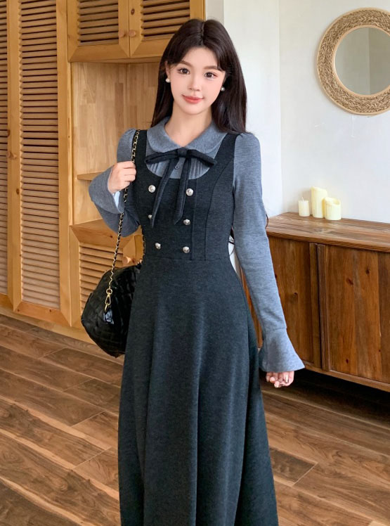 4✮- OUFMY14650 - Sweater Midi Dress