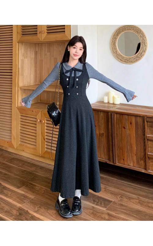 4✮- OUFMY14650 - Sweater Midi Dress