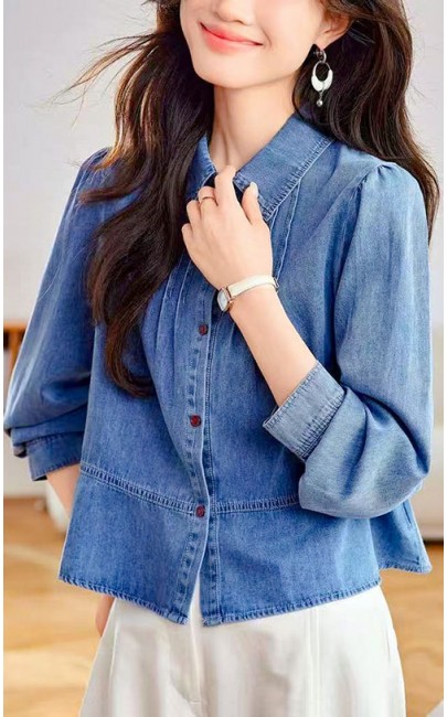 4✮- OUFMY14818 - Denim Shirt