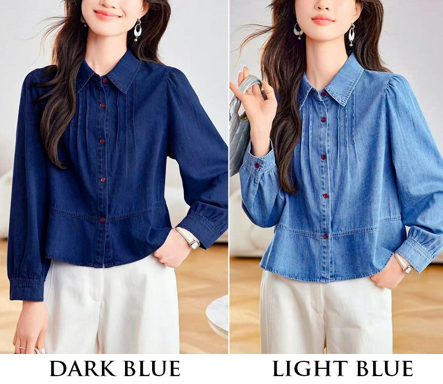 4✮- OUFMY14818 - Denim Shirt