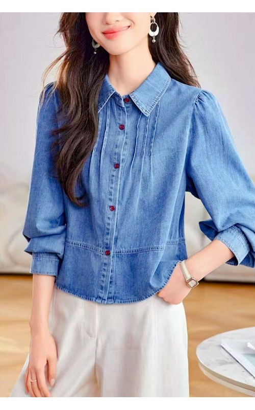 4✮- OUFMY14818 - Denim Shirt