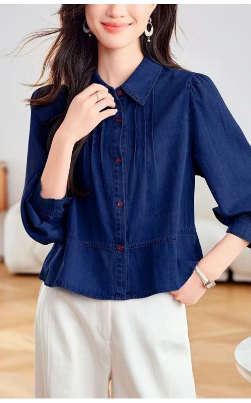4✮- OUFMY14818 - Denim Shirt