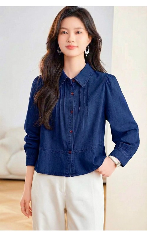 4✮- OUFMY14818 - Denim Shirt