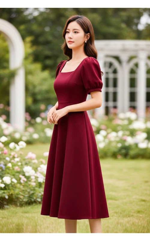 4✮- OUFMY14837 - Knee Dress