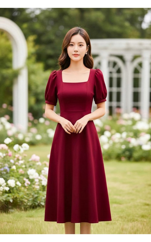 4✮- OUFMY14837 - Knee Dress