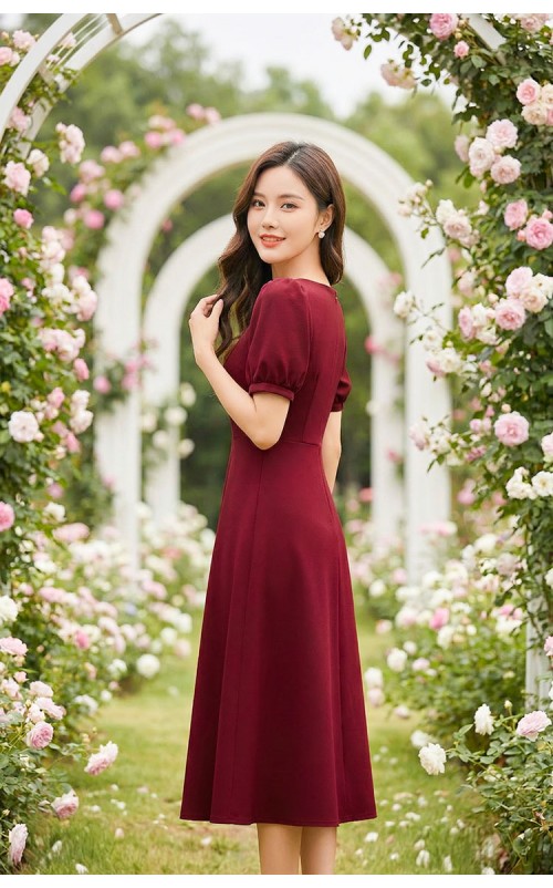 4✮- OUFMY14837 - Knee Dress