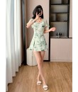 4✮- OUFMY5648 - Set (Long Top+Shorts)