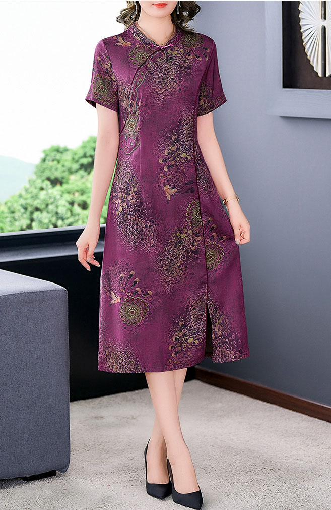 4✮- OVFMY14851 - Midi Dress (Small Cut)