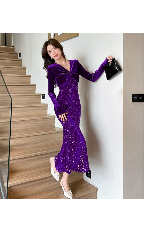 4✮- OVFMY15011 - Mermaid Midi Dress