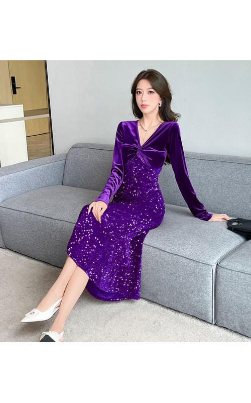 4✮- OVFMY15011 - Mermaid Midi Dress