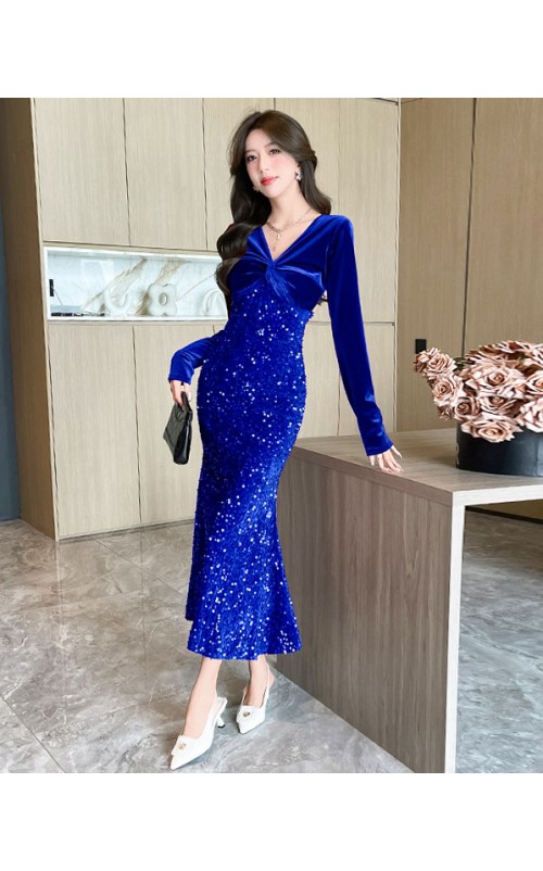 4✮- OVFMY15011 - Mermaid Midi Dress