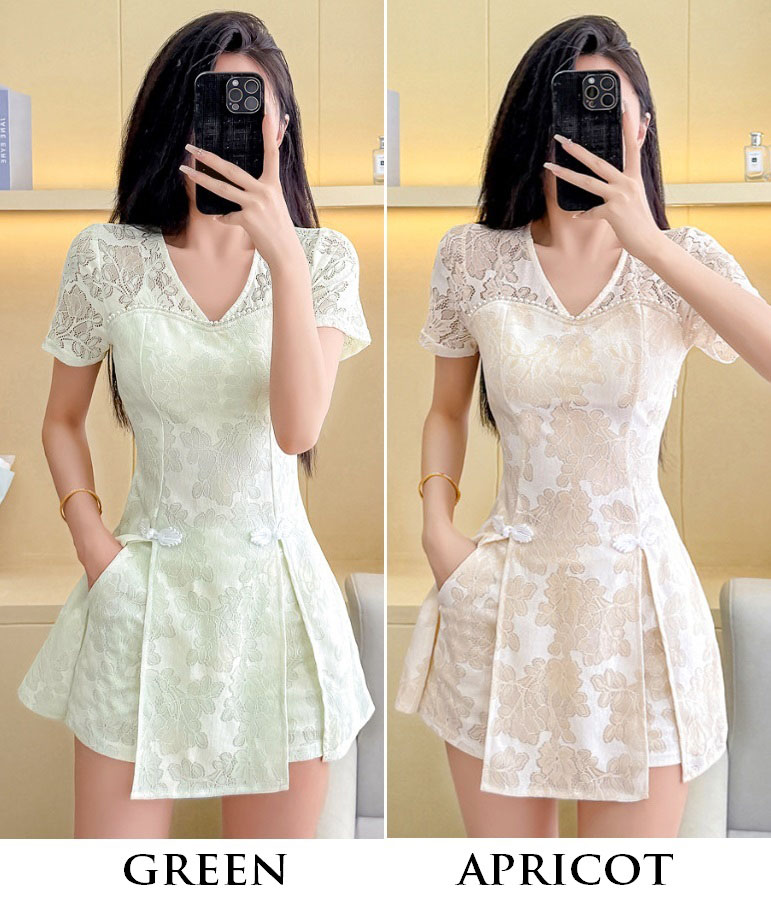 4✮- OVFMY15085 - Set (Long Top+Shorts)