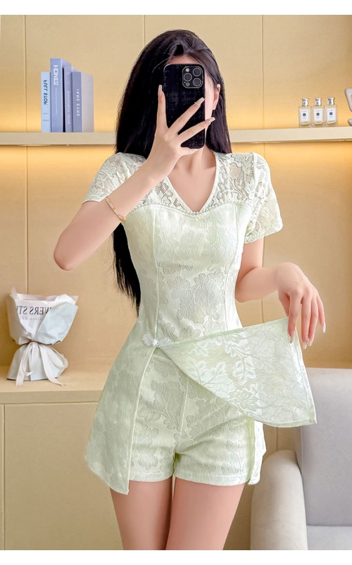 4✮- OVFMY15085 - Set (Long Top+Shorts)