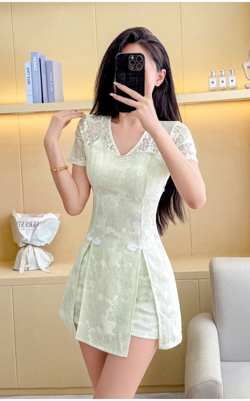 4✮- OVFMY15085 - Set (Long Top+Shorts)