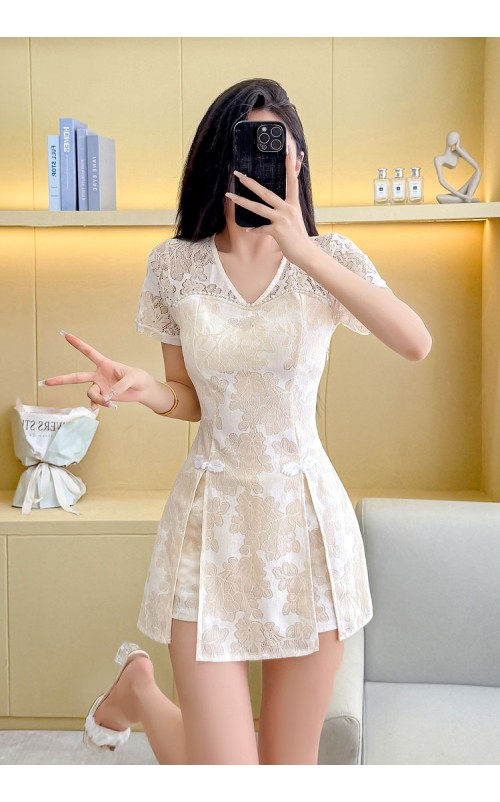 4✮- OVFMY15085 - Set (Long Top+Shorts)