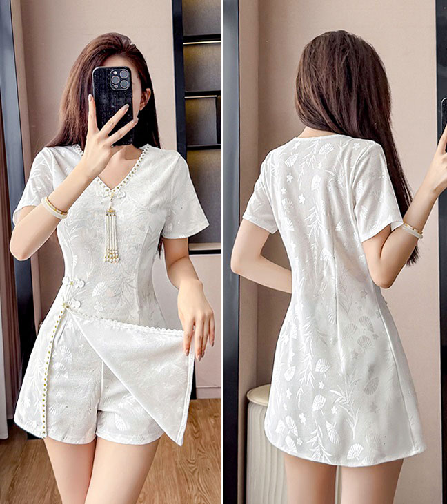 4✮- OVFMY15481 - Set (Long Top+Shorts)