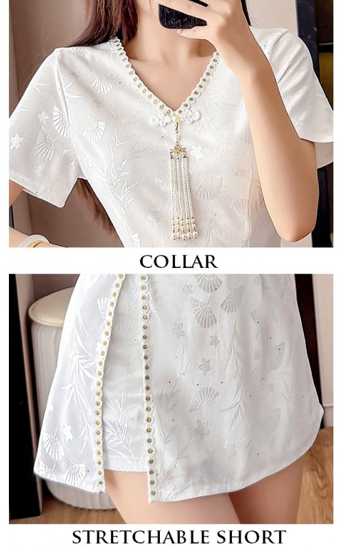 4✮- OVFMY15481 - Set (Long Top+Shorts)