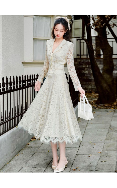 4✮- OVFMY15520 - Midi Dress (Top+Skirt)