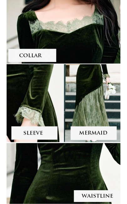 4✮- OVFMY15521 - Mermaid Midi Dress
