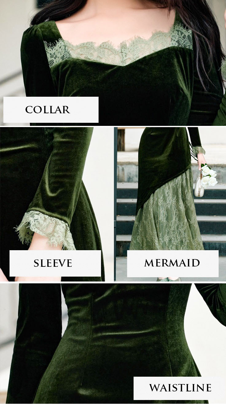 4✮- OVFMY15521 - Mermaid Midi Dress