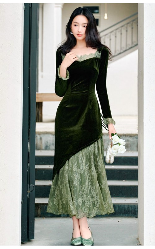 4✮- OVFMY15521 - Mermaid Midi Dress