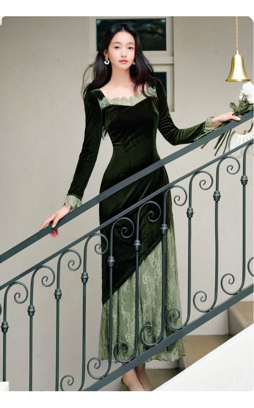 4✮- OVFMY15521 - Mermaid Midi Dress