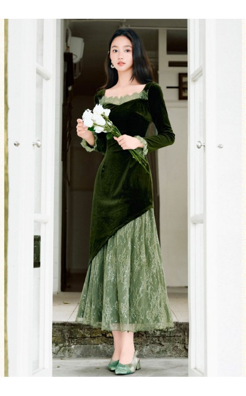 4✮- OVFMY15521 - Mermaid Midi Dress