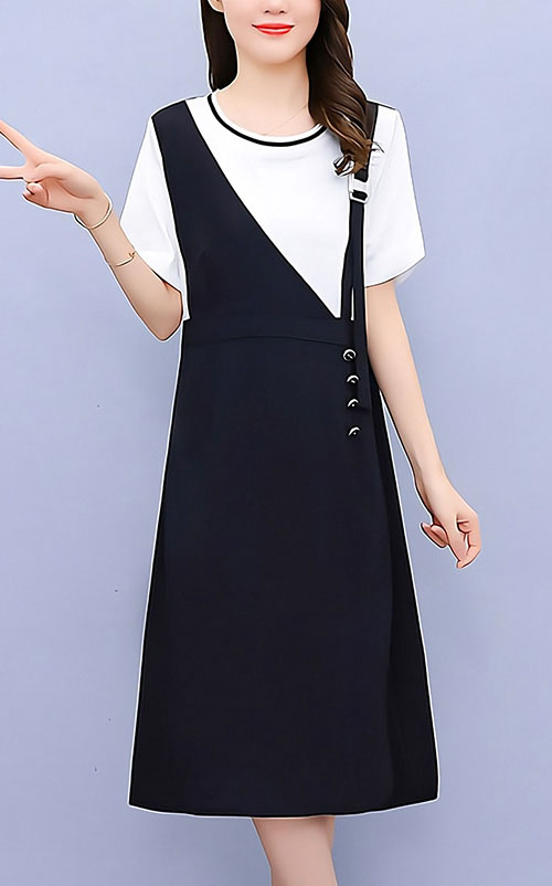 4✮- OVFMY15593 - Knee Dress