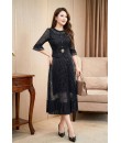 4✮- OVFMY15692 - Midi Dress (M-3XL)