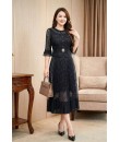 4✮- OVFMY15692 - Midi Dress (M-3XL)