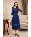 4✮- OVFMY15692 - Midi Dress (M-3XL)