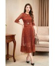 4✮- OVFMY15692 - Midi Dress (M-3XL)