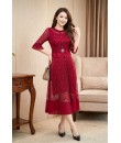 4✮- OVFMY15692 - Midi Dress (M-3XL)
