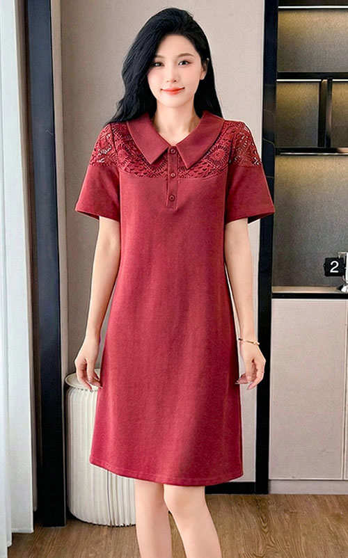 4✮- OWFMY12457 - Knee Dress