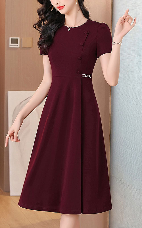 4✮- OWFMY14373 - Knee Dress (Small Cut)