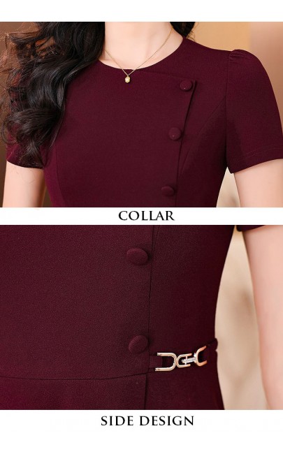 4✮- OWFMY14373 - Knee Dress (Small Cut)