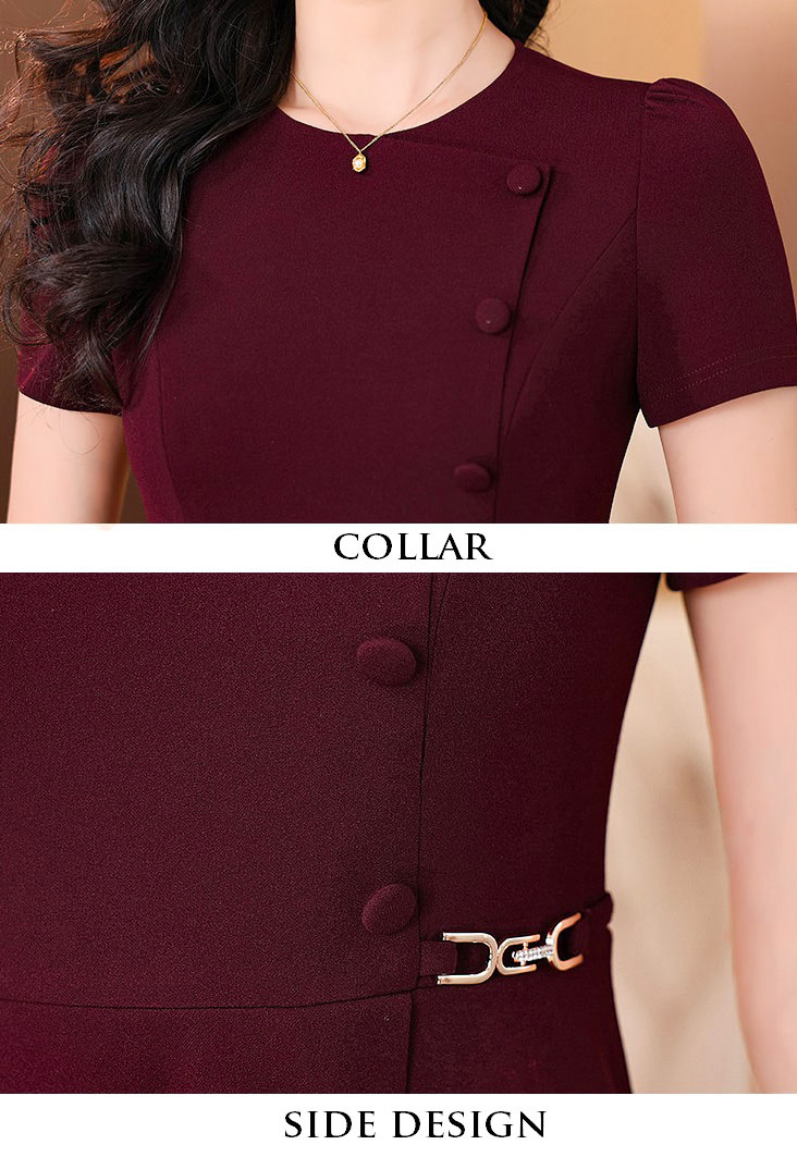 4✮- OWFMY14373 - Knee Dress (Small Cut)