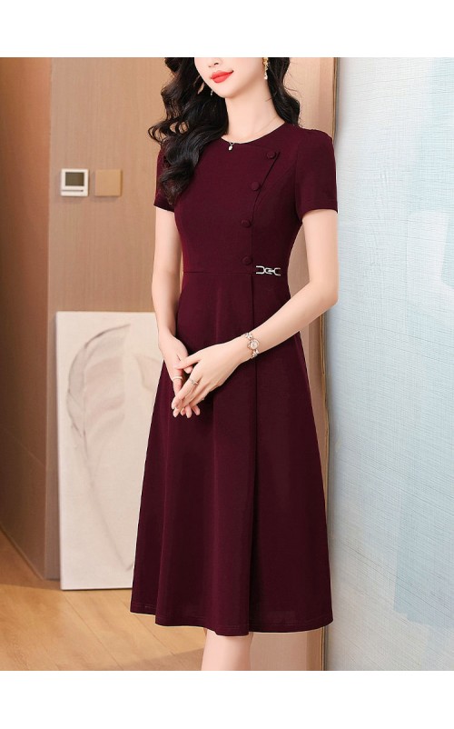 4✮- OWFMY14373 - Knee Dress (Small Cut)