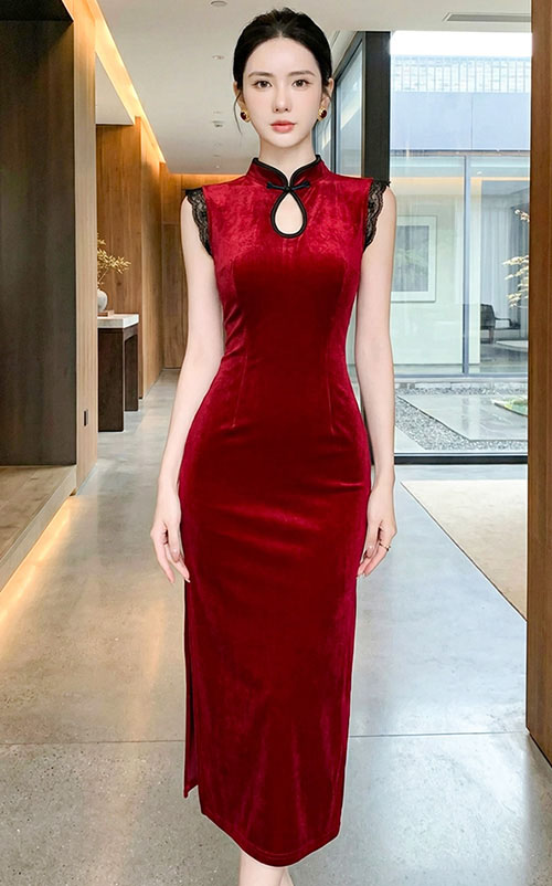 4✮- OWFMY16056 - Bodycon Midi Dress (Small Cut)