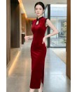 4✮- OWFMY16056 - Bodycon Midi Dress (Small Cut)